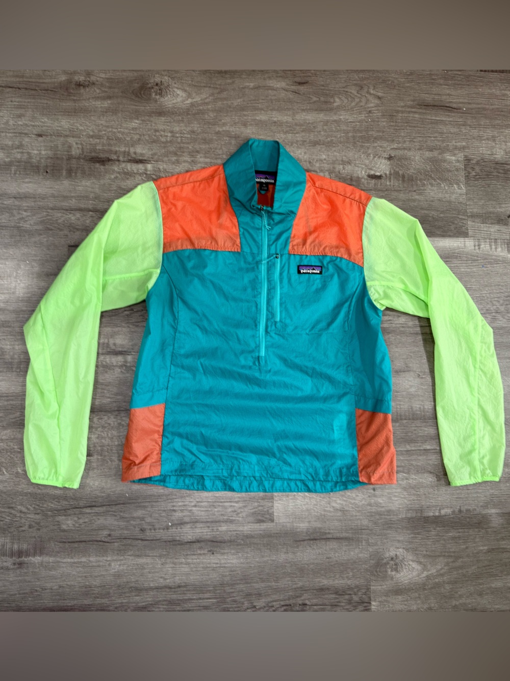 Patagonia Houdini Stash 1/2 Zip Pullover XS Windbreaker NWT Colorblock - Picture 3 of 8
